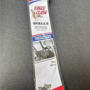 Eagle Claw Snells Size 8, 6pack